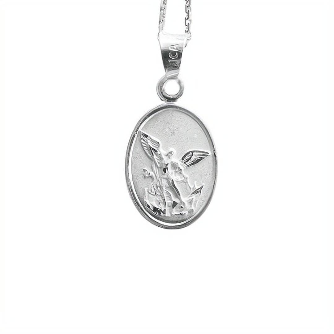Silver Saint Michael's Necklace Chain