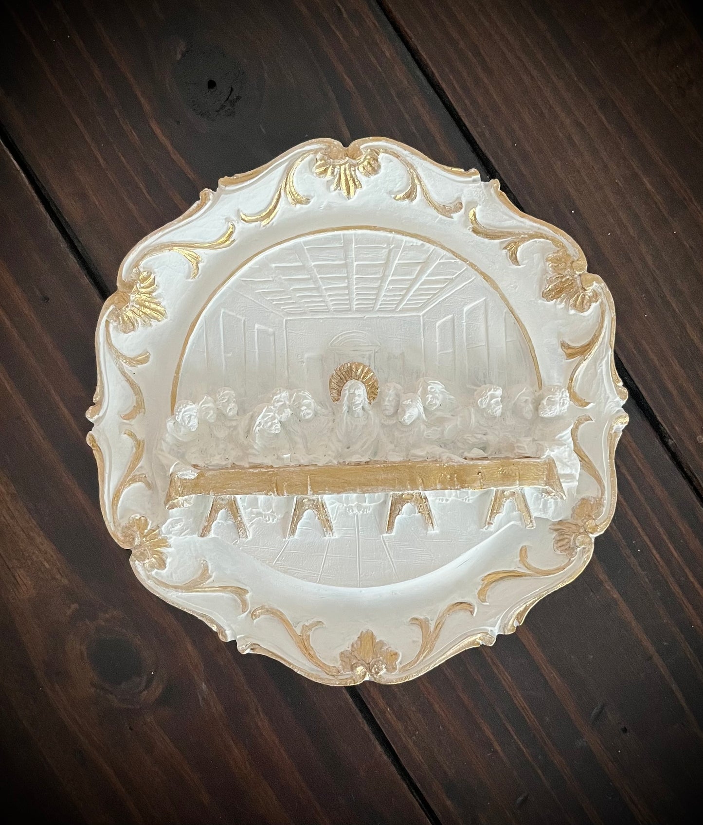 Last Supper Hand Painted Decorative Plate
