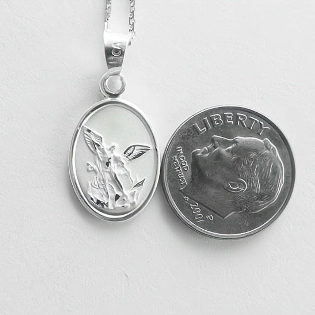 Silver Saint Michael's Necklace Chain