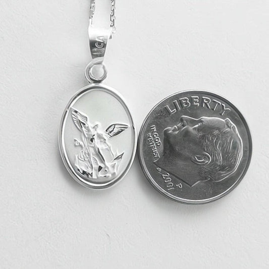 Silver Saint Michael's Necklace Chain