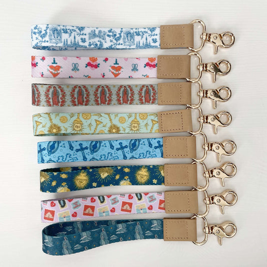 Catholic Mini-Lanyard/ Wristlet- Rosary