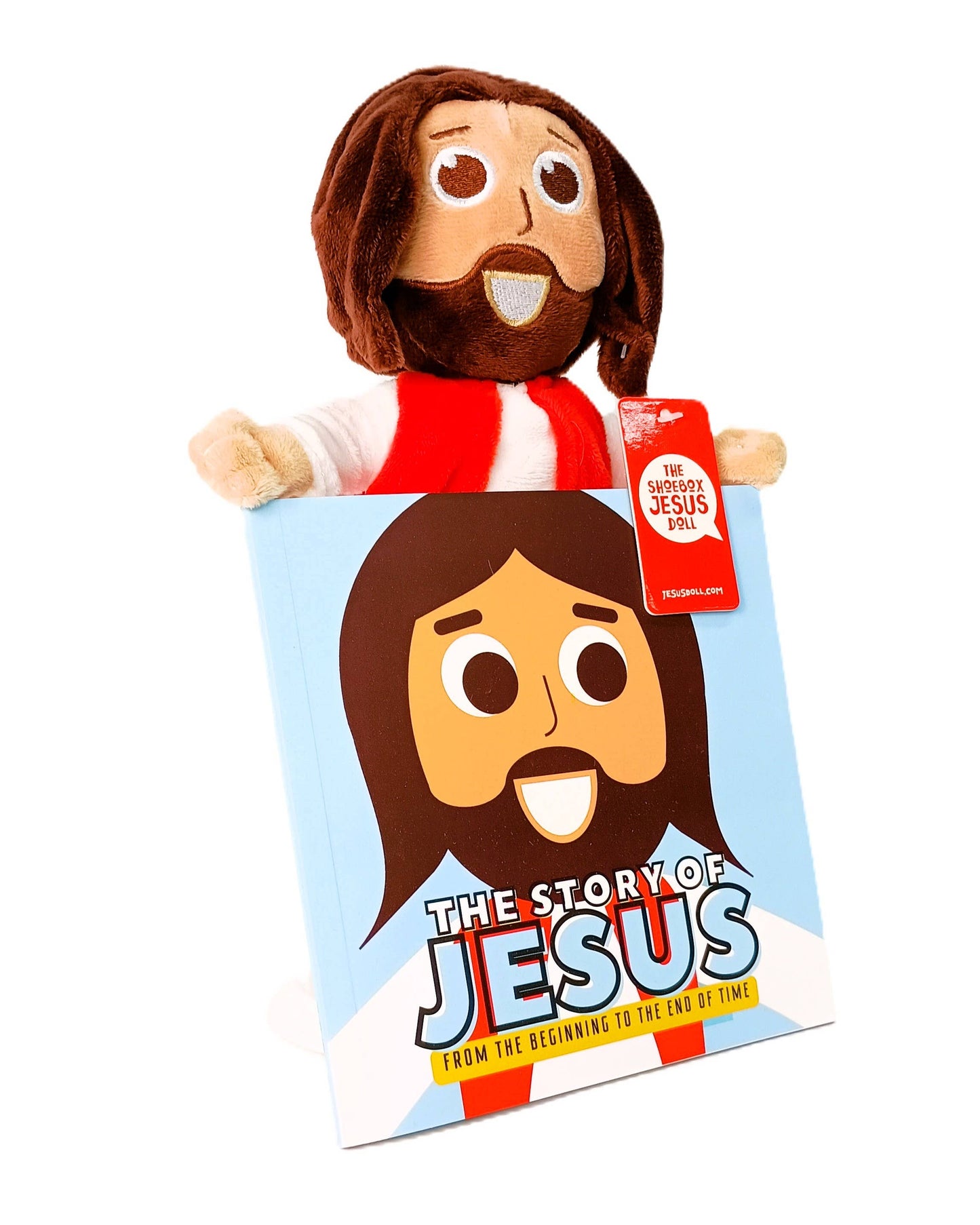 Jesus Plush Doll + Story of Jesus Book Bundle