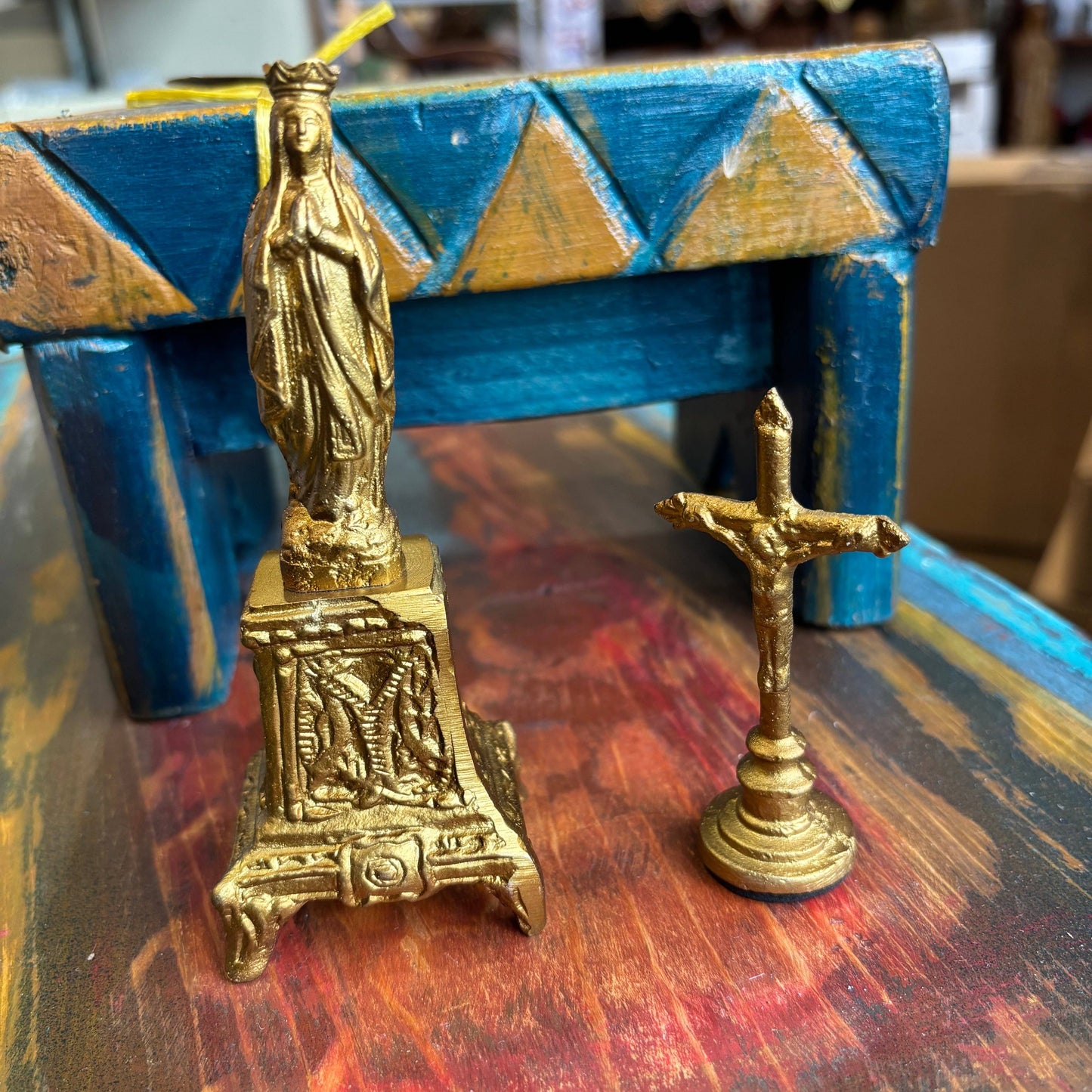 Small Mary on Pedestal