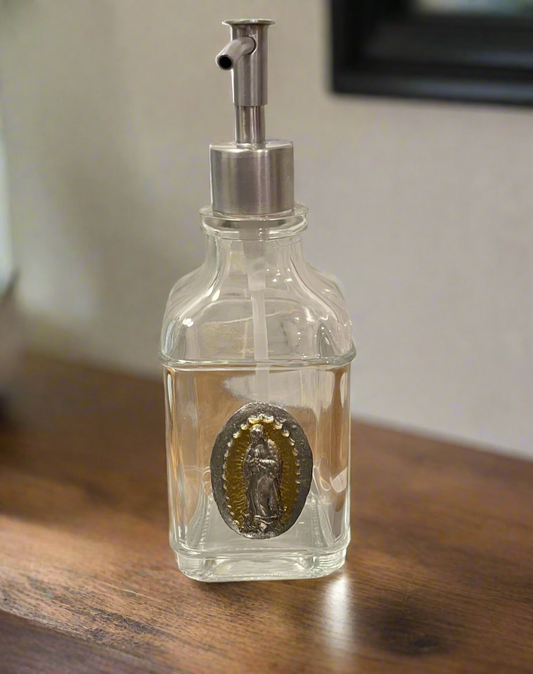 Hand Soap Dispenser with Handmade Intaglio