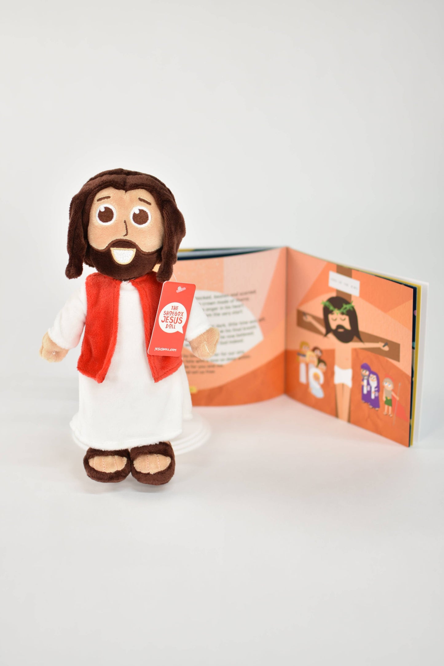 Jesus Plush Doll + Story of Jesus Book Bundle
