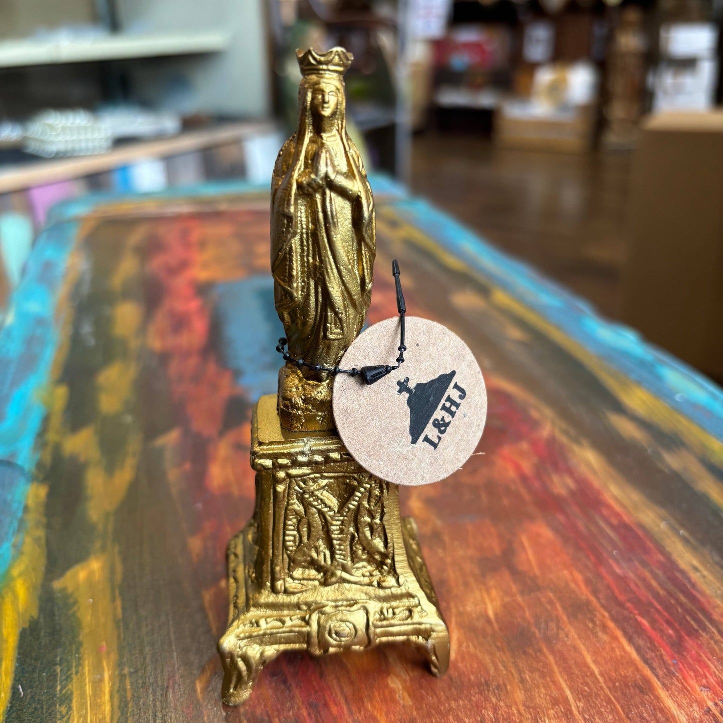 Small Mary on Pedestal