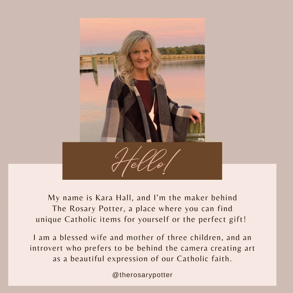 Mary Morning Glory Blessed Mother Catholic Clay Studs