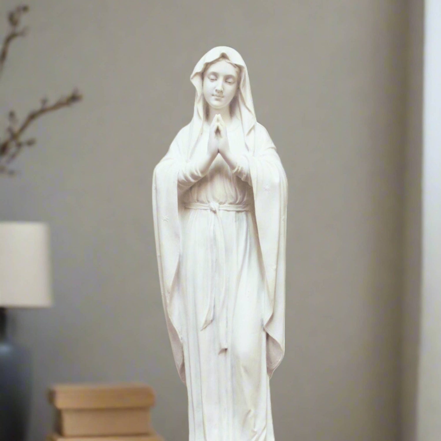 Adorning Virgin Mary Statue