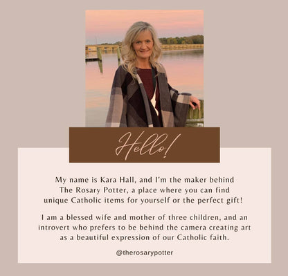 Our Lady of Fatima Polymer Clay Earrings