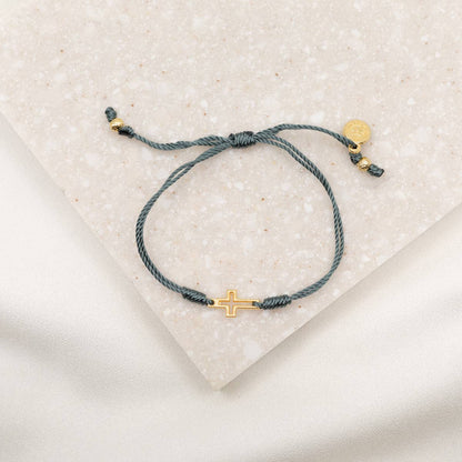 Gray and Gold Bracelet