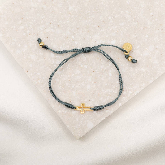 Gray and Gold Bracelet