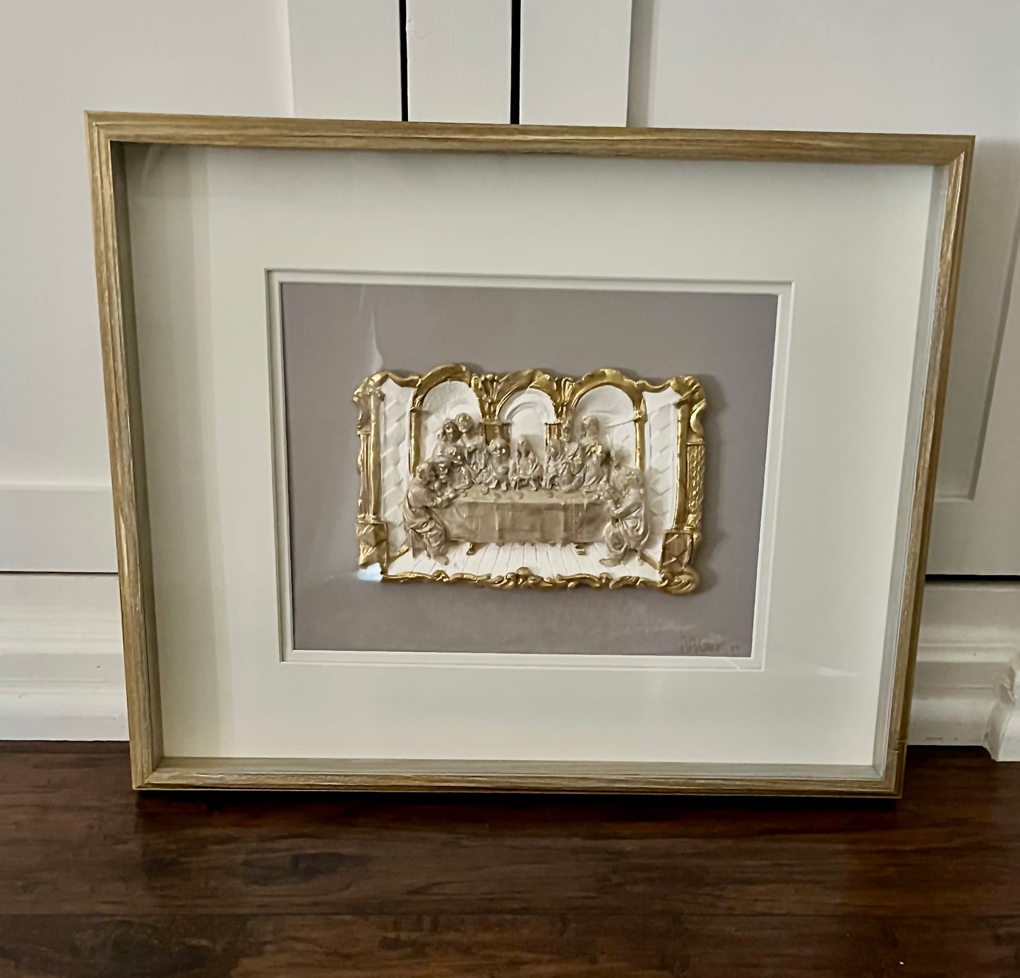The Last Supper Framed Handmade Plaque