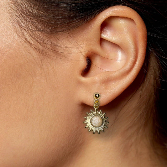 Saint Clare of Assisi Print & Earrings
