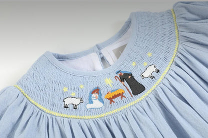 PREORDER: Nativity Smocked Dress