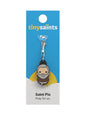 Tiny Saint Charm keychain featuring St. Padre Pio
