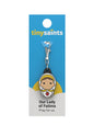 Tiny Saint Charm keychain featuring Our Lady of Fatima