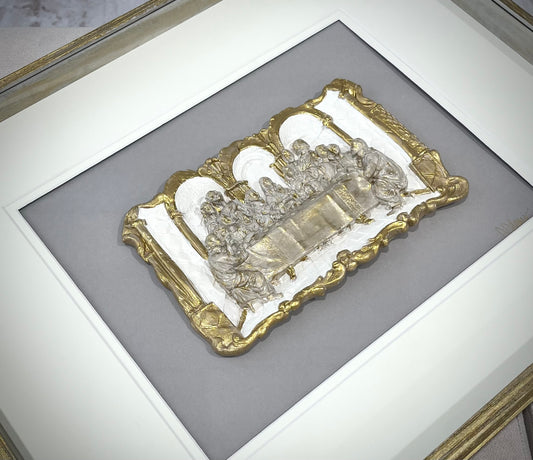 The Last Supper Framed Handmade Plaque