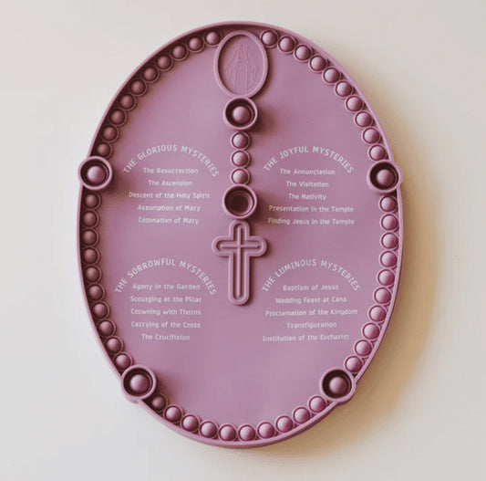 Purple rosary popper