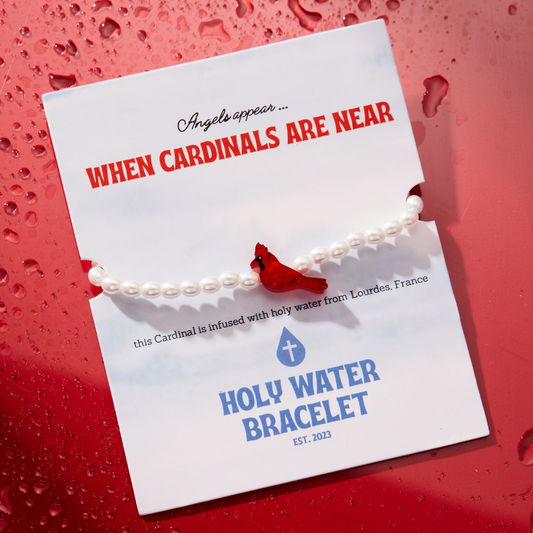 Holy Water Bracelet for Women- Cardinal